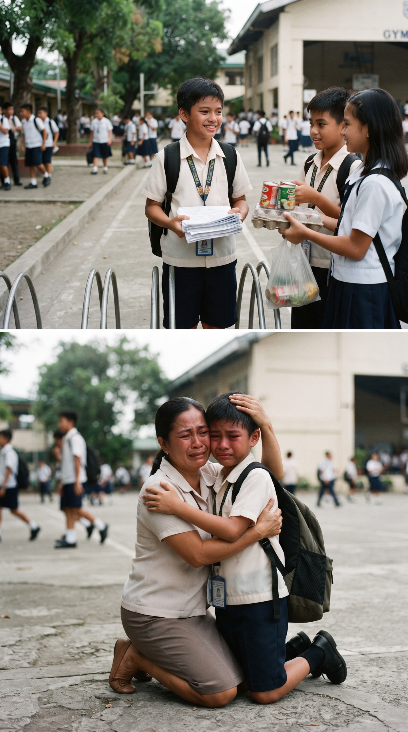 HABANG PINAGMAMASDAN KO ANG ANAK KO GABI-GABI, HINDI MAWALA SA ISIP KO ANG MATINDING PAGTATAKA. SA TUWING UUWI SIYA GALING SA ESKWELA, LAGING BAKAS SA BALIKAT NIYA ANG BIGAT NG KANYANG BACKPACK—SUMISIKSIK SA SOBRANG PUNO, HALOS MAPUTOL NA ANG STRAP SA DAMI NG LAMAN. NOONG UNANG BESES AKONG MAKAKITA NG DE-LATANG SOPAS SA BACKPACK NG ANAK KO, INISIP KO LANG NA BAKA IPINAMIGAY SA PAARALAN O BINILI NIYA GAMIT ANG BAON NIYA. SUBALIT HABANG LUMILIPAS ANG MGA ARAW, HINDI NA LANG SOPAS ANG NAROROON: MAY MGA PACK NG NOODLES, ILANG PIRASONG BISCUITS, AT MALILIIT NA DELATA NA MUKHANG MAINGAT NIYANG INIIPON.