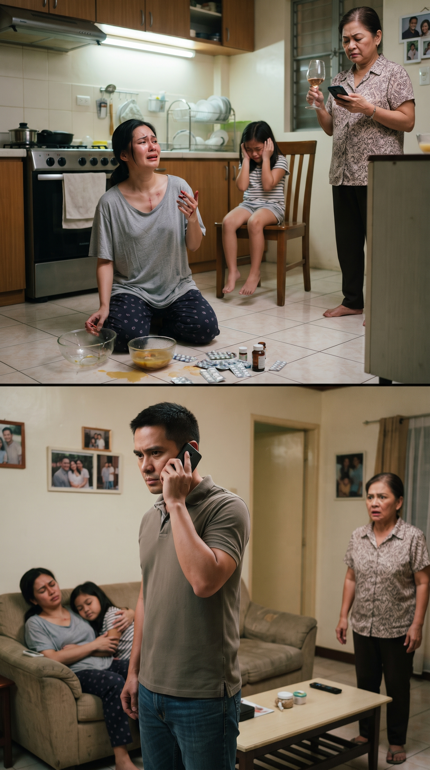 UMUWI AKO NANG MAAGA AT NATAGPUAN KONG DUGUAN AT LUMULUHOO ANG ASAWA KONG KAGAGALING LANG SA OPERASYON HABANG NAGWA-WINE SI MAMA—NANG TAWAGIN NIYANG “NAGMAMARUNONG” ANG NANGHIHINA KONG PAMILYA, ISANG TAWAG KO SA AWTORIDAD ANG TULUYANG NAGPUTOL SA AMING UGNAYAN
