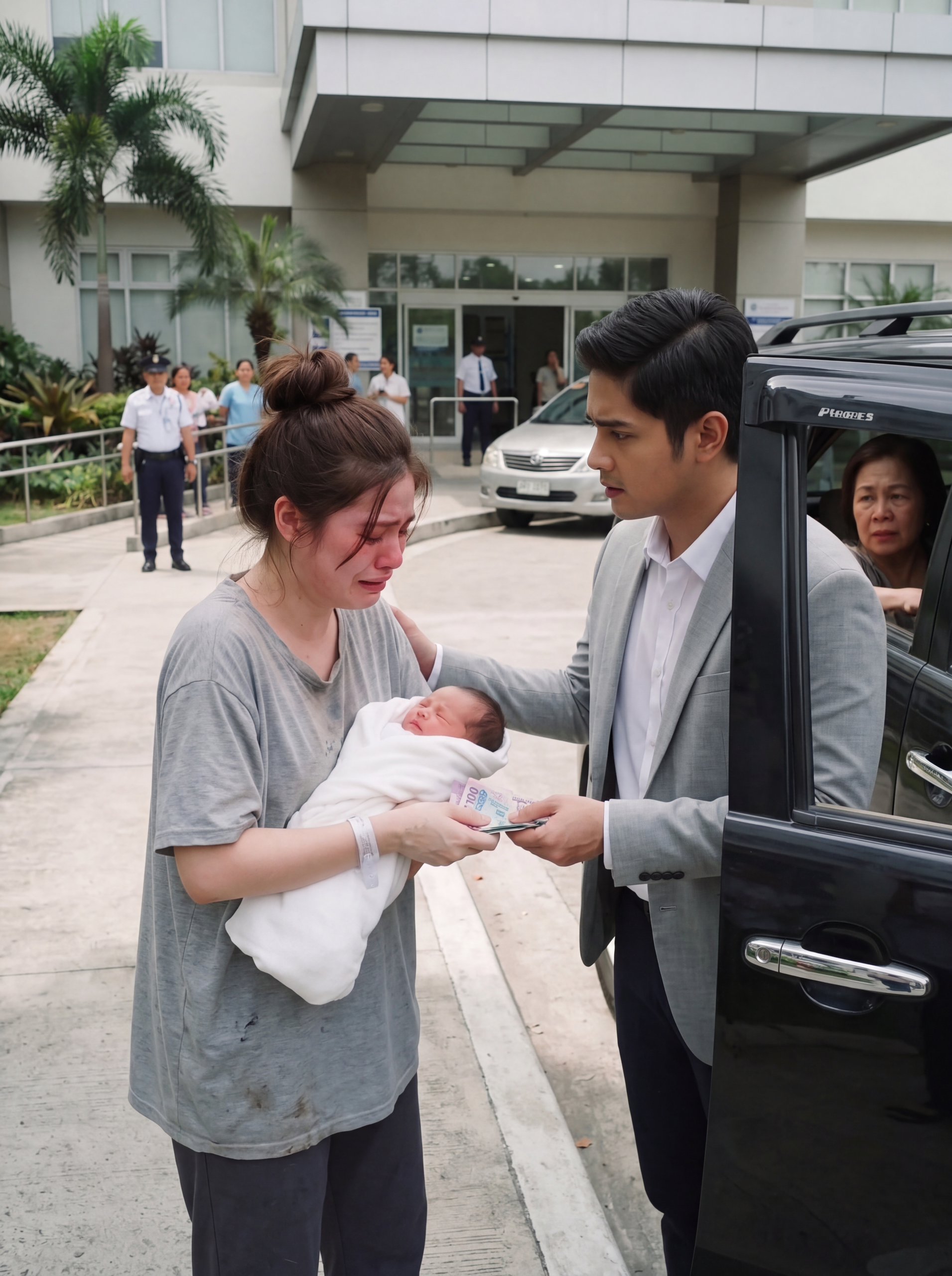 PINASAKAY NG ASAWA KO ANG KANYANG INA SA AMING LUXURY SUV HABANG INABUTAN NIYA AKO NG PAMASAHE SA JEEP, 4 ARAW MATAPOS KONG MA-CS!